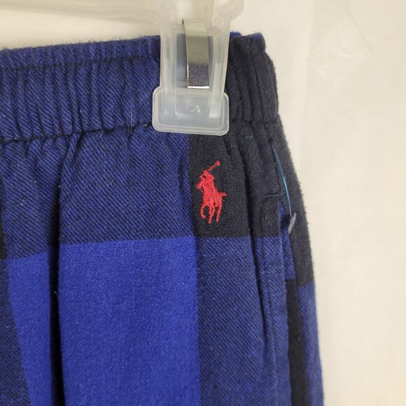Polo Ralph Lauren blue plaid tie waist pajama pants Size small heritage classic - Picture 6 of 7